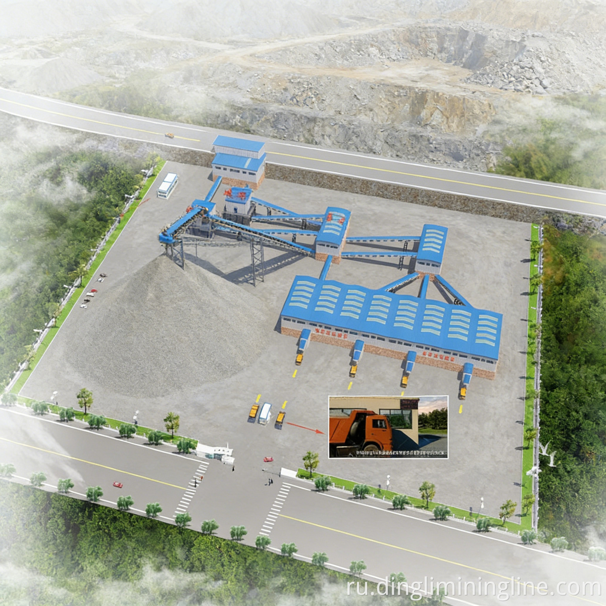 Линия по очистке каменных заполнителей Stone Aggregate Purifying Production Line